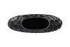 INGA JADA BLACK OVAL VASE STRUCTURE 32X12X26CM NM