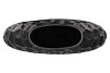 INGA JADA BLACK OVAL VASE STRUCTURE 41X15X33CM NM