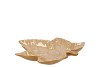 LEAF MAPLE PLATE WARM SAND 18X18X4CM NM