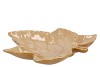 LEAF MAPLE PLATE WARM SAND 24X24X4CM NM
