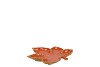 LEAF MAPLE PLATE ORANGE 11X11X3CM NM