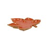 LEAF MAPLE PLATE ORANGE 18X18X4CM NM