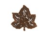 LEAF MAPLE PLATE OLIVE 18X18X4CM NM