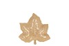 LEAF MAPLE PLATE WARM SAND 11X11X3CM NM