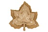 LEAF MAPLE PLATE WARM SAND 11X11X3CM NM