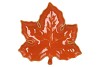 LEAF MAPLE PLATE ORANGE 24X24X4CM NM