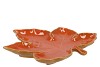 LEAF MAPLE PLATE ORANGE 24X24X4CM NM