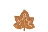 LEAF MAPLE PLATE BROWN 11X11X3CM NM
