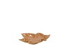 LEAF MAPLE PLATE BROWN 11X11X3CM NM
