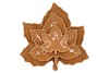 LEAF MAPLE PLATE BROWN 11X11X3CM NM