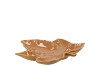 LEAF MAPLE PLATE BROWN 18X18X4CM NM