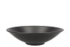 CERAMIC BOWL MAT ZWART FLAT ROUND 33X9CM NM