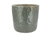 IRON STONE BLUE GLAZED POT 19X17CM