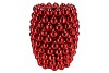 CHRISTMASBALL RED VASE 30X30X39CM NM