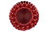 CHRISTMASBALL RED VASE 30X30X39CM NM