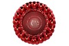 CHRISTMASBALL RED POT 29X29X20CM NM