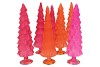 TWINKLE FUCHSIA MIX GLASS TREE MATT ASS 9X35CM NM