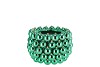 CHRISTMASBALL GREEN POT 17X17X12CM NM