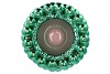 CHRISTMASBALL GREEN POT 29X29X20CM NM