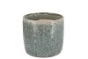 IRON STONE BLUE GLAZED POT 12X11CM