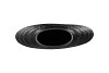 INGA JADA BLACK OVAL VASE WAVE 31X12X30CM NM