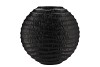INGA JADA BLACK OVAL VASE WAVE 41X14X39CM NM