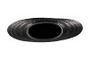 INGA JADA BLACK OVAL VASE WAVE 41X14X39CM NM