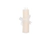 CANDLE FROSTY TAPER IVORY MIX 2X15CM