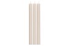 CANDLE FROSTY TAPER IVORY MIX 2X25CM