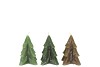 CANDLE FROSTY PINE TREE GREEN MIX 6X8CM ASS
