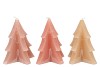 CANDLE FROSTY PINE TREE WARM SAND MIX 12X15CM ASS