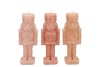 CANDLE FROSTY NUTCRACKER WARM SAND MIX 6X6X16CM