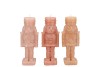 CANDLE FROSTY NUTCRACKER WARM SAND MIX 4X4X12CM