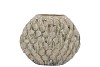 AGLIO JADA GREEN OVAL VASE ACTIVE GLAZE STRUCTURE 24X10X20CM