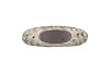 AGLIO JADA GREEN OVAL VASE ACTIVE GLAZE STRUCTURE 24X10X20CM