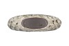 AGLIO JADA GREEN OVAL VASE ACTIVE GLAZE STRUCTURE 32X12X26CM
