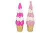 CANDY DECORATION PINK/LILA MIX CAKE ASS 9X9X33CM NM