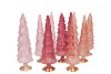 TWINKLE SWEETS PINK MIX GLASS TREE SHINY ASS 9X25CM NM