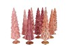 TWINKLE SWEETS PINK MIX GLASS TREE SHINY ASS 9X25CM NM