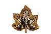 LEAF MAPLE PLATE GOLD 18X18X4CM NM