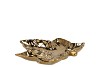 LEAF MAPLE PLATE GOLD 18X18X4CM NM