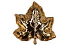 LEAF MAPLE PLATE GOLD 24X24X4CM NM