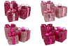 SPARKLE GIFTBOX FUCHSIA LED S/3 15X18/20X23/25X28CM