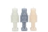 CANDLE FROSTY NUTCRACKER GREY MIX 4X4X12CM