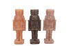 CANDLE FROSTY NUTCRACKER WOODS BROWN MIX 6X6X16CM