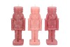 CANDLE FROSTY NUTCRACKER SWEETS PINK MIX 7X7X20CM