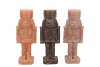 CANDLE FROSTY NUTCRACKER WOODS BROWN MIX 7X7X20CM