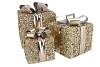 SPARKLE GIFTBOX BLACK LED S/3 15X18/20X23/25X28CM NM