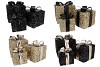 SPARKLE GIFTBOX BLACK LED S/3 15X18/20X23/25X28CM