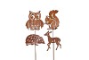 RUSTY GARDENSTICK AUTUMN ASS 9X15X45CM